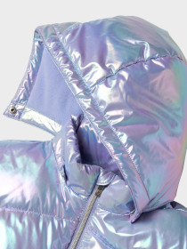 NAME IT Shiny Puffer Jakke Molina Pastel Lilac